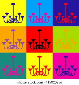 Chandelier simple icon