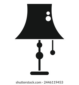 Chandelier torcher icon simple vector. Light lamp. Ceiling floor interior