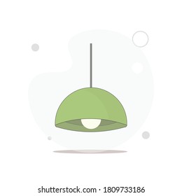 Ilustración plana vectorial de candelabro en blanco