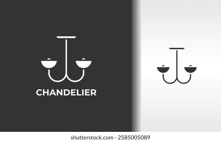 Chandelier Vector, Icon Or Logo Sign Isolated Symbol Illustration