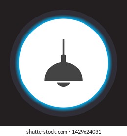 Chandelier Vector icon . Lorem Ipsum Illustration design