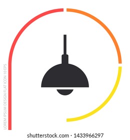 Chandelier Vector icon . Lorem Ipsum Illustration design