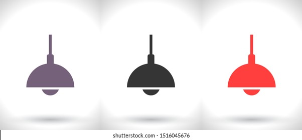 Chandelier Vector icon . Lorem Ipsum Illustration design