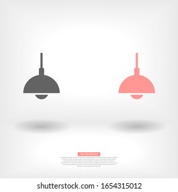 Kronleuchter Vektorillustration Symbol . Lorem-Ipsum-Illustrationsdesign