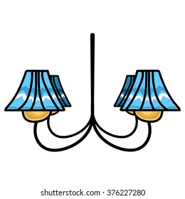 Chandelier vector image