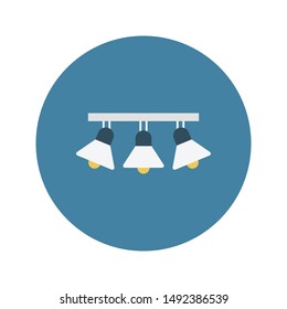 chandeliers glyph flat vector icon
