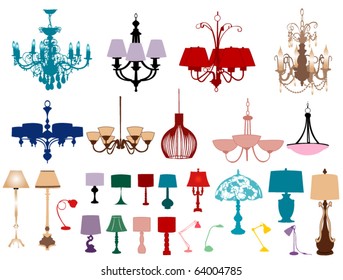 Chandeliers and lamps