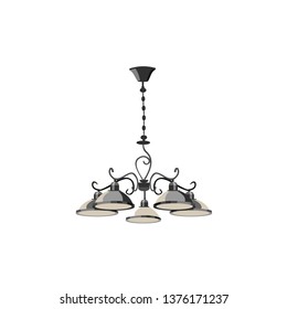 chandeliers. Modern lamp. icon