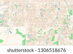 Chandler Arizona printable map excerpt. This vector streetmap of downtown Chandler is made for infographic and print projects.