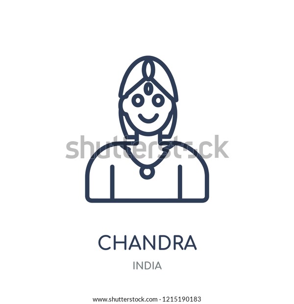 Chandra Icon Chandra Linear Symbol Design Stock Vector (Royalty Free ...