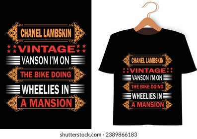 Chanel Lambskin Vintage T-shirt Design , This is unique Design