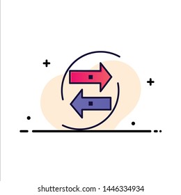 Chang, Chart, Data, Exchange, Money, Paper Business Logo Template. Flat Color