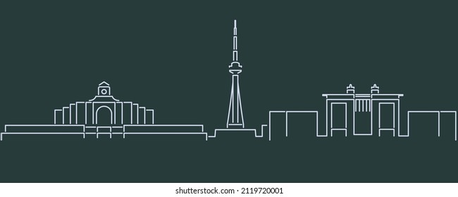 Changchun Single Line Skyline Profile