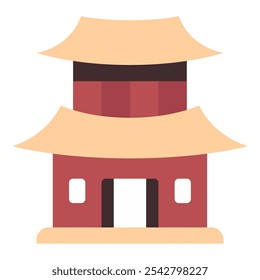 Changdeokgung icon for web, app, infographic, etc