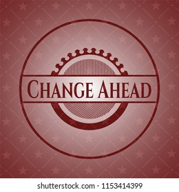Change Ahead red icon or emblem