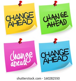 Change Ahead Sticky Note