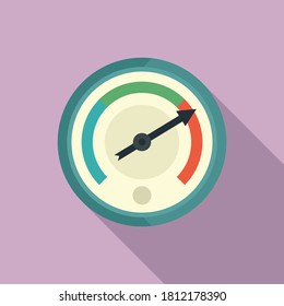 Change Barometer Icon. Flat Illustration Of Change Barometer Vector Icon For Web Design