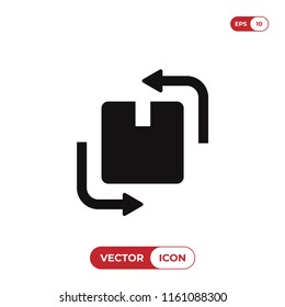 Change box vector icon
