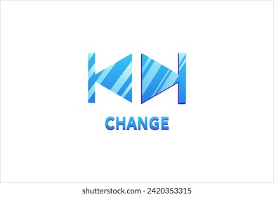 Change Button Interface Flat Sticker Design
