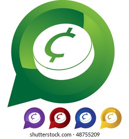 Change button isolated on a background.