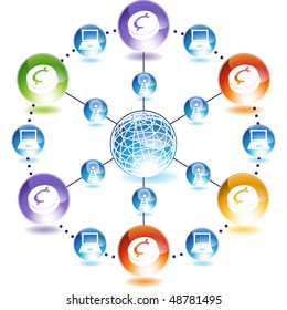 Change button isolated on a background.