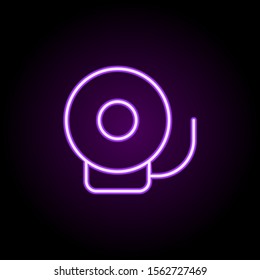 Change call neon icon. Simple thin line, outline vector of school icons for ui and ux, website or mobile application