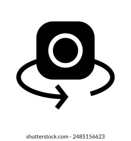 Change Camera Icon Vector Symbol Design Illustration