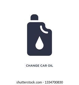 change car oil icon. Simple element illustration from mechanicons concept. change car oil editable symbol design on white background. Can be use for web and mobile.