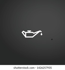 Change Car Oil vector icon. Change Car Oil concept stroke symbol design. Thin graphic elements vector illustration, outline pattern for your web site design, logo, UI. EPS 10.