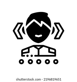 change character icon illustration editable stroke