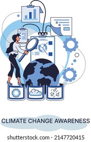 Change climate awareness metaphor, saving planet, World Environment Day, global warming ecological problems. human-induced observed and projected long-term changes mean climate. Nature saving strategy