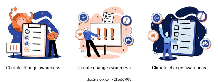 Change climate awareness metaphor, saving planet, World Environment Day, global warming ecological problems. human-induced observed and projected long-term changes mean climate. Nature saving strategy