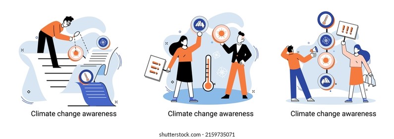 Change climate awareness metaphor, saving planet, World Environment Day, global warming ecological problems. human-induced observed and projected long-term changes mean climate. Nature saving strategy