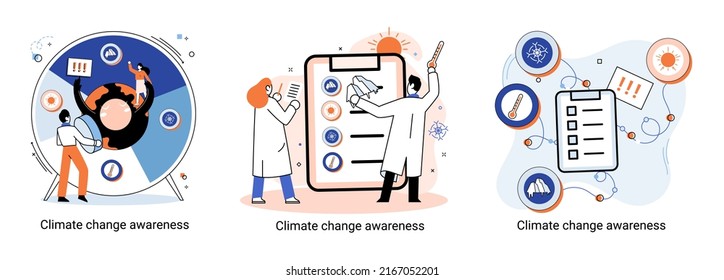 Change climate awareness metaphor, saving planet, World Environment Day, global warming ecological problems. human-induced observed and projected long-term changes mean climate. Nature saving strategy