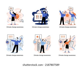 Change climate awareness metaphor, saving planet, World Environment Day, global warming ecological problems. human-induced observed and projected long-term changes mean climate. Nature saving strategy