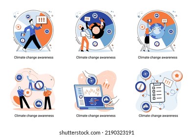 Change climate awareness metaphor, saving planet, World Environment Day, global warming ecological problems. human-induced observed and projected long-term changes mean climate. Nature saving