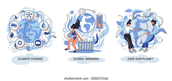 Cambiar el concepto climático. Metáfora abstracta del cambio climático y salvando el planeta, biotecnología del Día Mundial del Medio Ambiente. Calentamiento global, salvar nuestras plantas de cultivo y elegir recursos renovables
