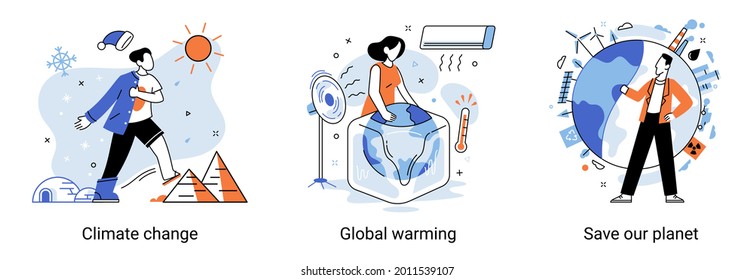 Change climate concept. Abstract metaphor of climate change and saving the planet, World Environment Day bio technology. Global warming, save our planet growing plants and choosing renewable resources