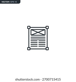 Change content, linear style sign for mobile concept and web design. Symbol, logo illustration. Pixel perfect vector graphics