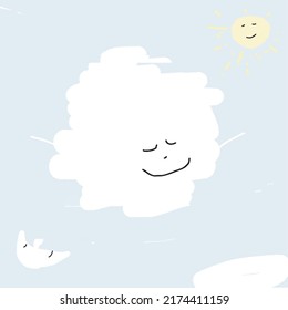 Change of day and night idea. Creative vector illustration.