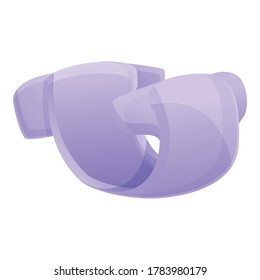 Cambiar el icono del pañal. Caricatura del icono del vector del pañal de cambio para el diseño web aislado en fondo blanco