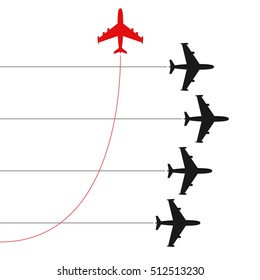 Change direction, planes, icons