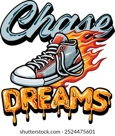 change Dreams text Typography Design 
