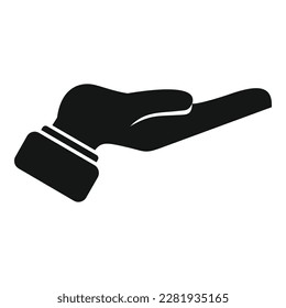 Change gesture icon simple vector. Finger hold. Position up