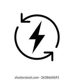 Change icon. Black vector illustration.