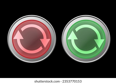 Change icon button. Reverse arrow symbol. Refresh sign. vector illustration.