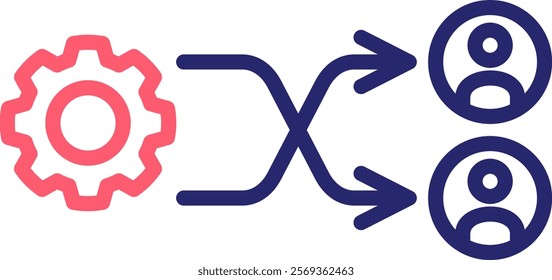 Change Icon Color Vector Illustration