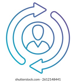 Change icon Gradient Fill style.