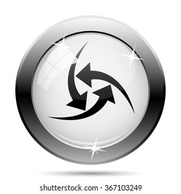 Change icon. Internet button on white background. EPS10 vector.
