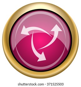 Change icon. Internet button on white background. EPS10 vector.